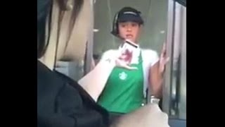 Watch Starbucks customer confronts employee for stealing credit card info [upl. by Klinges718]