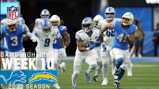 Detroit Lions vs Los Angeles Chargers  2023 Week 10 Game Highlights [upl. by Elyad861]