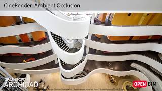 ARCHICAD 21  CineRender Ambient Occlusion [upl. by Sito]