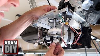 How to change the gear and sprocket in a garage door opener  LiftMaster Chamberlain [upl. by Gerhan]