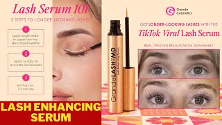 Grande Cosmetics  GrandeLASHMD  Lash Enhancing Serum  beauty care products  tiktok viral serum [upl. by Ennahgem133]