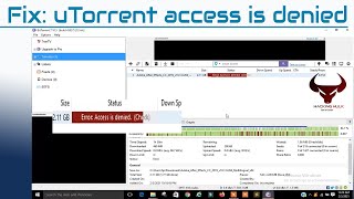 Fix uTorrent access is denied  Torrent file Downloading Error [upl. by Irret]