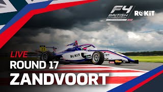 ROKiT British F4 Championship  Zandvoort  Round 17 [upl. by Ahsatniuq594]