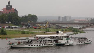 Dresden  Situation an der Carolabrücke am 13092024  Räumungsarbeiten I [upl. by Stonwin]