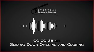 Sliding Door Opening and Closing  HQ Sound Effects [upl. by Renaud654]