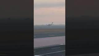 Rare Russian Ilyushin IL 76 takeoff on a misty morning [upl. by Oiralih]