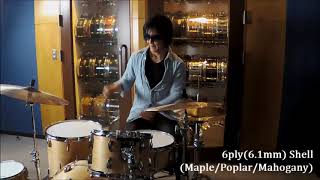 Takashi Numazawa plays The Ultimate Shell Snare Drums [upl. by Judah89]