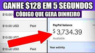 ESSE CÓDIGO DO PAYPAL GERA DINHEIRO de GRAÇA Ganhe 12800 Por 5 segundos Ganhar Dinheiro Online [upl. by Nwatna562]