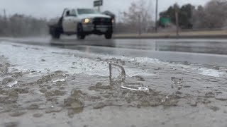 Freezing rain and ice drenches Hill Country overnight Take a look [upl. by Rosemari]