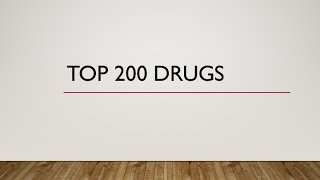 Top 200 Drugs Pronunciation Generic names Brand names [upl. by Cyrus]