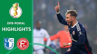 TWO goals in the last 5 Min  FC Magdeburg  Fortuna Düsseldorf 12  Highlights  DFBPokal 2324 [upl. by Ecam]