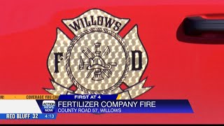 Firefighters respond to fire at WilberEllis facility in Willows [upl. by Revilo]