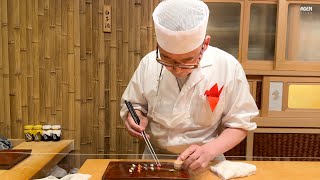 Michelin Star Sushi in Osaka  Highend Food in Japan [upl. by Hsirap494]