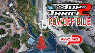 Top Thrill 2 Front Row POV amp OffRide Animation Cedar Point New for 2024 Roller Coaster [upl. by Ahsiadal171]