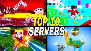 Top 10 BEST Minecraft Servers 119 2022 SurvivalSkyblockFactions [upl. by Arlan214]