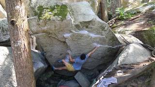 Squamish Bouldering Swank Stretch V5 [upl. by Grissom415]