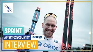 Paal Golberg  quotMy tactic worked wellquot  Mens Sprint  Falun  FIS Cross Country [upl. by Maryjo]