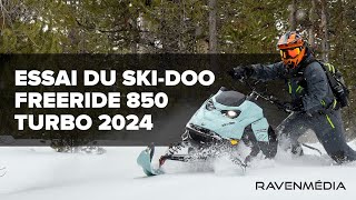 Ski Doo Freeride 850 ETec Turbo R 146po 2024 – Essai [upl. by Lindi]