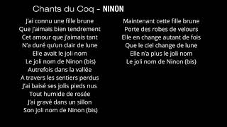 Chants du Coq  NINON [upl. by Benge]