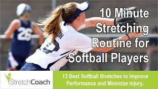 Softball Stretches Best Softball Stretching Routine Flexibility Program for Softball [upl. by Attennhoj856]