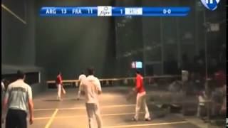 Mondial Pelote Basque Mexique 2014  Finale Gomme Creuse Trinquet  France contre Argentine [upl. by Kenaz]