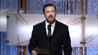 Ricky Gervais at the 2011 Golden Globes [upl. by Haelam]