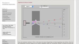 Simulation Animation  lexpérience de Stern et Gerlach précession de Larmor CCP Physique 2016 [upl. by Amikan]