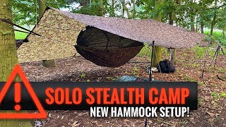 New Solo Stealth Camping Loadout  DD Hammocks Wildcamp Setup amp Bugout Bag Loadout [upl. by Elazaro]