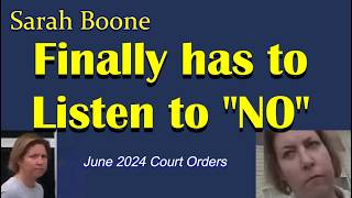 This Judge Is Not Playin  Sarah Boone Forfeits Right To Court Appointed Lawyer [upl. by Nahraf]