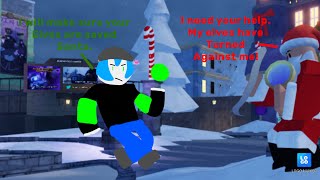 Little Toxic Helps Santa get his elves back 🎅⚔️  Roblox TDS [upl. by Lindie288]