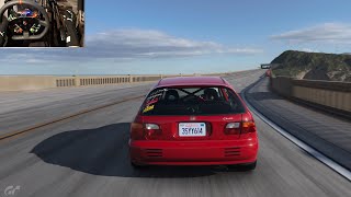 Gran Turismo 7  NEW EG Civic Hatchback Full Build and Test Drive [upl. by Hgielek201]