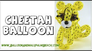 How To Make A Cheetah Balloon  Balloon Animals Palm Beach [upl. by Nylrad]