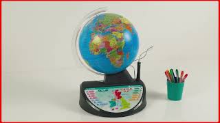 Clementoni  61739  THE INTERACTIVE GLOBE WITH LIGHTS UK [upl. by Elamef]