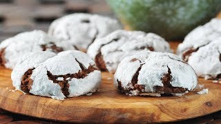 Chocolate Crinkles Recipe Demonstration  Joyofbakingcom [upl. by Arron]