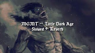 MGMT  Little Dark Age Slowed  Reverb [upl. by Pownall635]