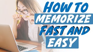 How to Memorize Anything Fast and Easy  Best 10 Ways to STUDY 💡 [upl. by Aninotna]