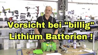 Vorsicht bei billig Lithium Batterien  womoclick [upl. by Akisey247]