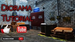 DIORAMA TUTORIAL WAREHOUSE 112 SCALE [upl. by Enyledam]