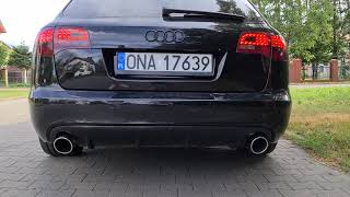 A6 c6 27 tdi bez końcowych tłumików przelot Exhaust [upl. by Leiahtan]