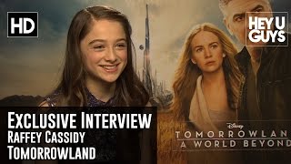 Raffey Cassidy Exclusive Interview  Tomorrowland [upl. by Neelyam]