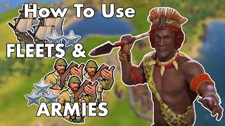 Civ VI Corps Armies Fleets amp Armadas  Tips amp Tricks [upl. by Aeret]