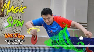 MAGIC and GHOST serve in table tennis with Ti Long  Serve Tricks [upl. by Ecidnacal]