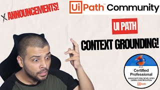 Announcement  UiPath Gen AI Context Grounding Launched uipathacademy uipath generativeai [upl. by Edmond]