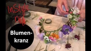 Flowercrown Blumenkranz fürs Haar selber machen  DIY Tutorial [upl. by Dasa163]