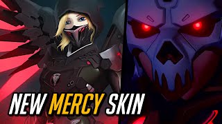 NEW Mercy Mythic Skin 💀 Level 125 Mercy Completed ❤️🖤  Overwatch 2 [upl. by Lazaro]