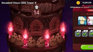 HARD Decadent choco cake tower tray 14 f2p guide no storm bringer CRK Cookie Run kingdom [upl. by Ayota283]