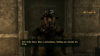 Fallout New Vegas  NCR MP attacks Idolized Courier [upl. by Ileyan]