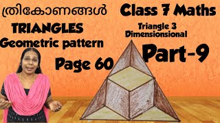 Class 7 MathsChapter 3 Triangle Part 9 Page 603Dshapegeometricpatternhomeworkganithammaduram [upl. by Matusow267]