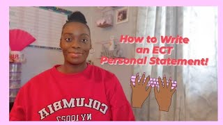 PGCE How to write an ECT PERSONAL STATEMENT  TEACHER PERSONAL STATEMENT pgce ect scitt [upl. by Keemahs]