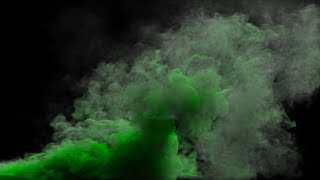 Mesmerizing Green amp White Smoke Effect in 4K  Relaxing Smoke Magic On Black Screen [upl. by Adiaroz]